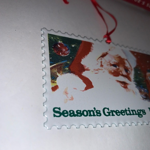Vintage 1993 Hallmark Keepsake US Christmas Stamps Ornament 1st In Series New. - Picture 6 of 12